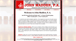 Desktop Screenshot of johnmaddenlaw.com