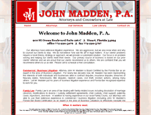 Tablet Screenshot of johnmaddenlaw.com